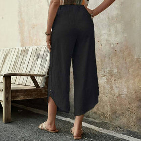 【Coton Et Lin】Pantalon Décontracté Confortable