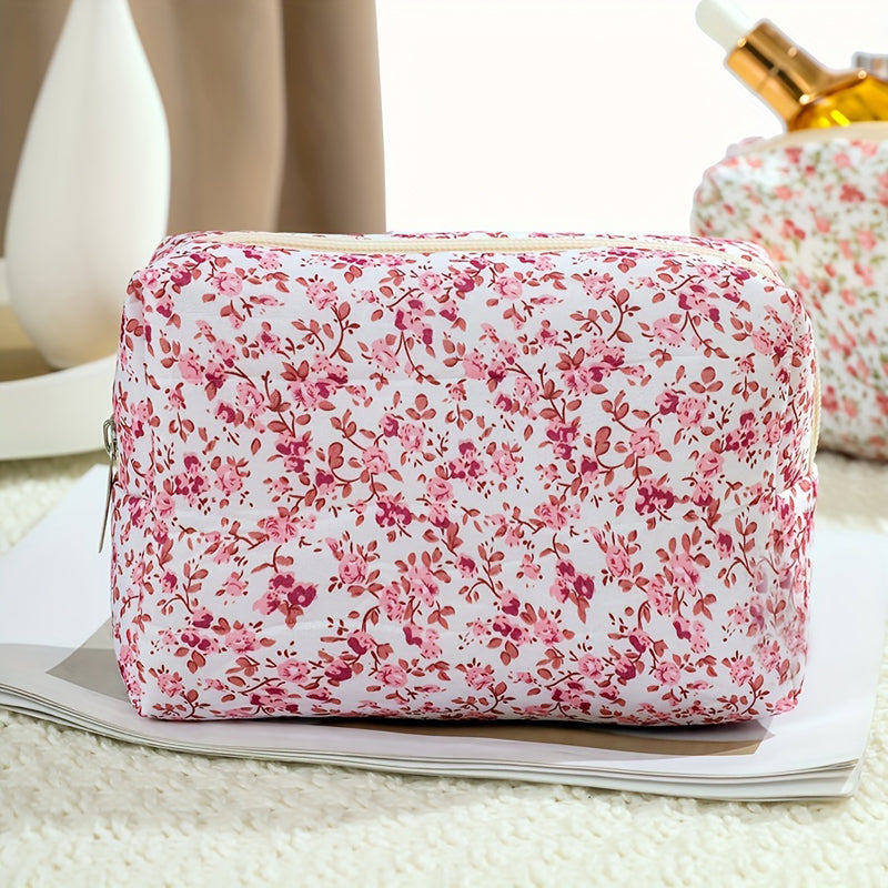 Trousse De Maquillage À Imprimé Floral