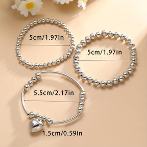 Bracelet Perlé Cœur